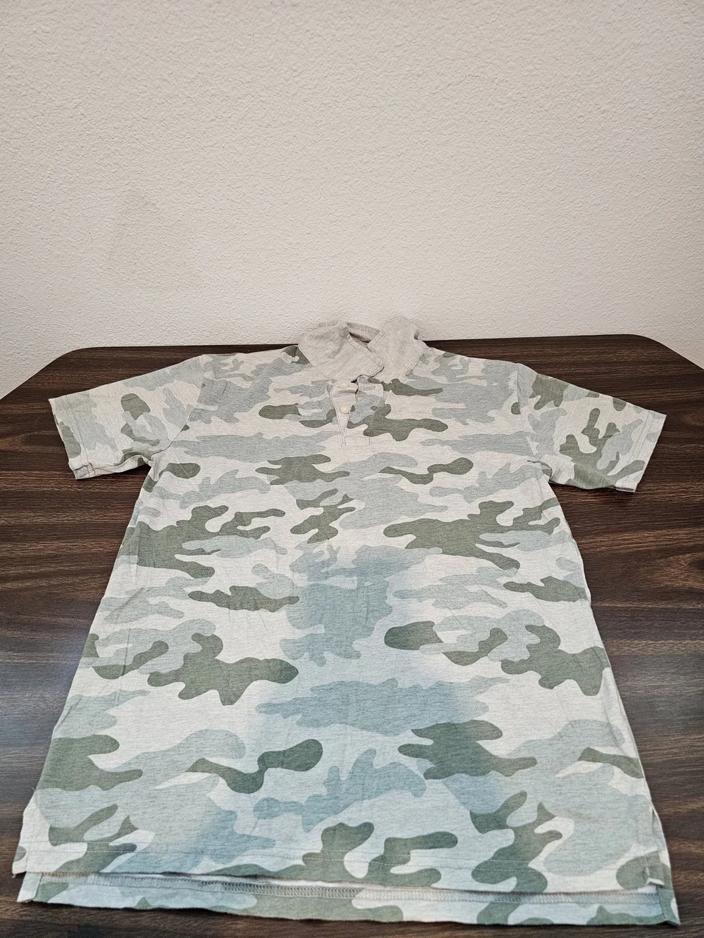 The Children's Place Camo Polo Shirt - Green/White
